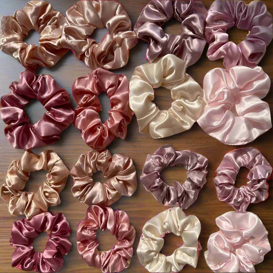 Satin Scrunchies – 2 for £1 (Random Pick)